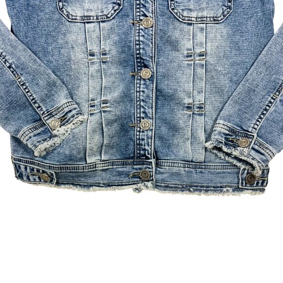 distressed denim jacket size medium HANGAR-29 - Picture 8 of 16